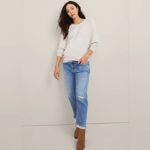 Hatch the Boyfriend distressed maternity jean, 24